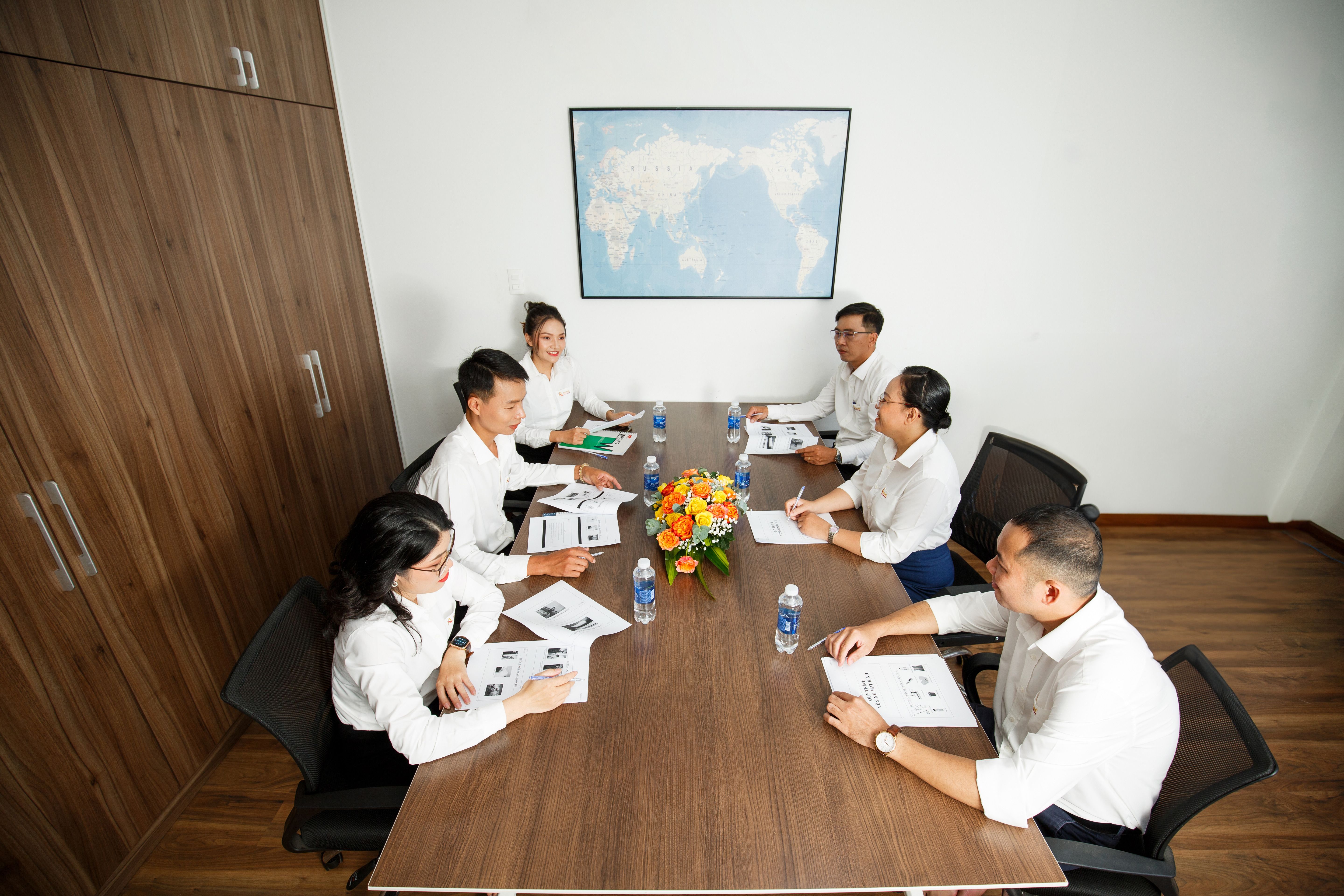 Business team in a strategic meeting